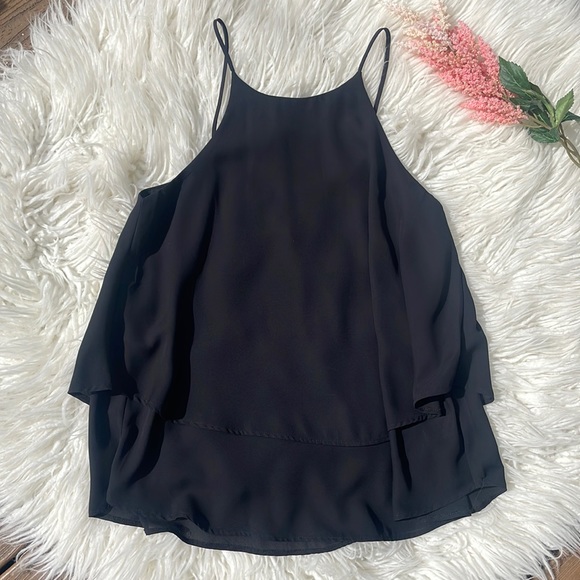 miami Tops - Black spaghetti strap blouse